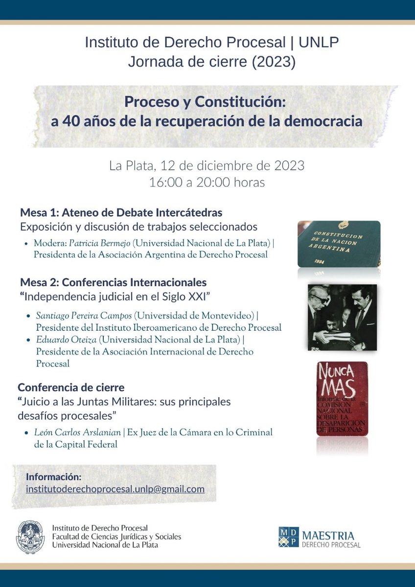 Instituto de Derecho Procesal UNLP tweet media