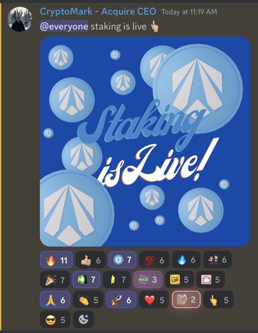 Rideshare_tales's tweet photo. @AcquireToken staking is live 😎 

Get all the latest updates in the discord- https://t.co/uyo5hEt0VQ

And don’t miss out on @gotmulk54 ‘s 5K #ACR giveaway! Ends tomorrow at 10pm EST. https://t.co/Gm3wH6GORP