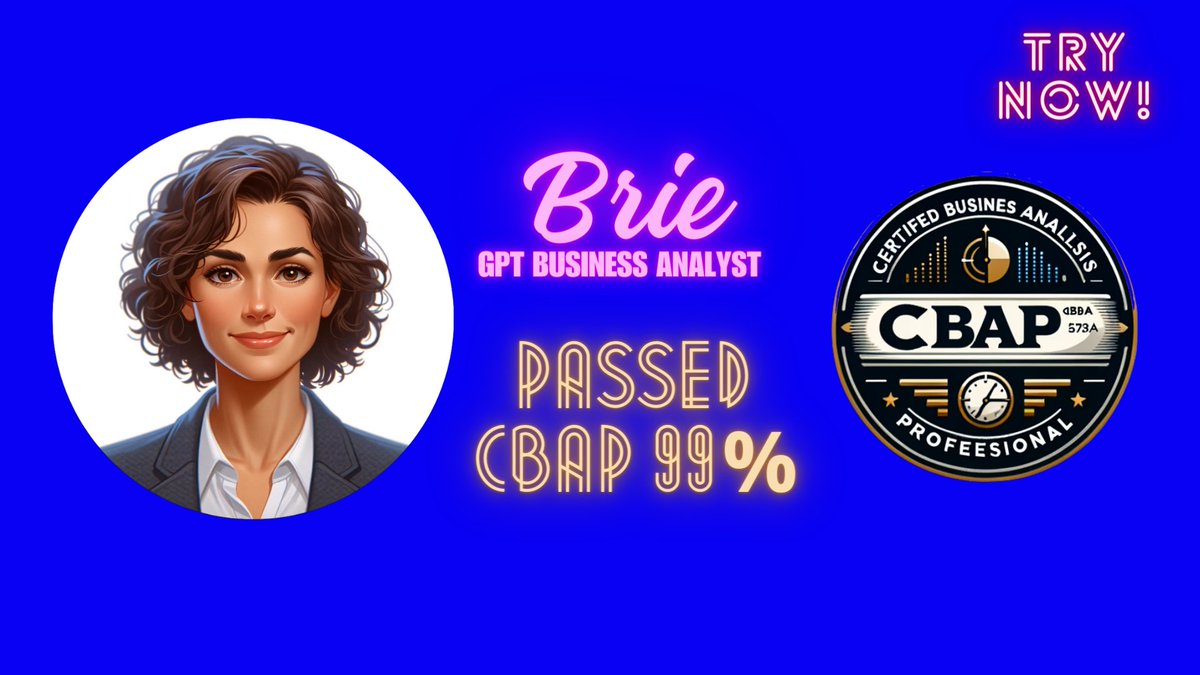 microgptai's tweet image. 🌟 Meet Brie 🤖💼 - the world&apos;s first AI Business Analyst powered by @OpenAI&apos;s GPT! 🚀 Brie has just aced the Certified Business Analyst Professional exam with an incredible 99% score! 🎉📊 #AIBusinessAnalyst #Innovation #OpenAI #CBAPSuccess #OpenAI…