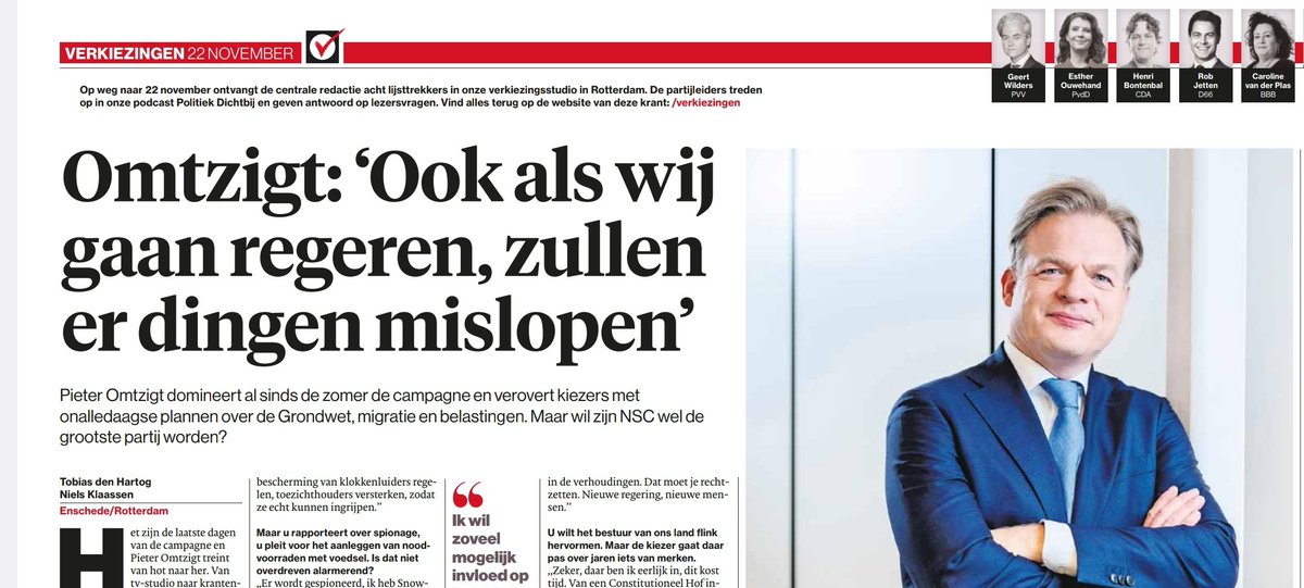 Lees morgen (wc-eend-alarm)  in het <a href="/ADnl/">AD.nl</a> een interessant gesprek met NSC-leider Pieter Omtzigt.

Over zijn plannen, idealen, coalitiewensen en het CDA-verleden 👇