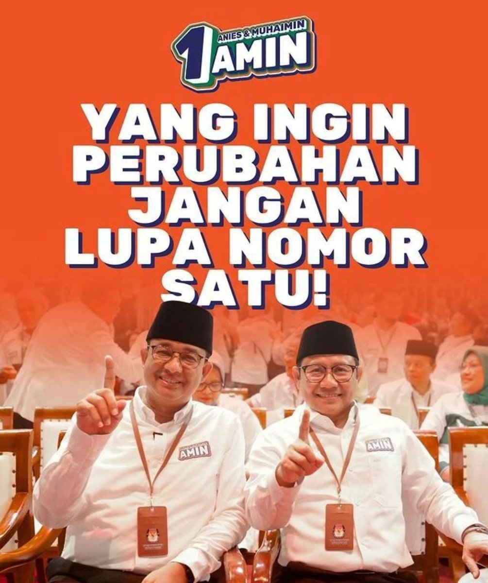 naaooollll's tweet photo. Yang ingin perubahan, jangan lupa pilih No 1 #AMIN

Yang setuju silahkan RT/Repost 🔄 &amp; Like ❤️ https://t.co/VPx3rU37Dr