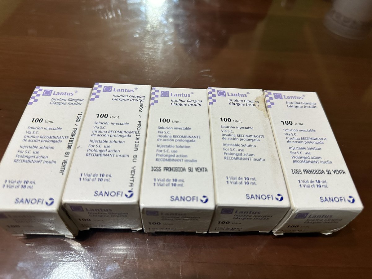 abner_lopez09's tweet photo. Vendo 5 frascos de 10 ml de 100 u Lantus insulina, un familiar ya no lo utilizo https://t.co/tlNFV5QCol