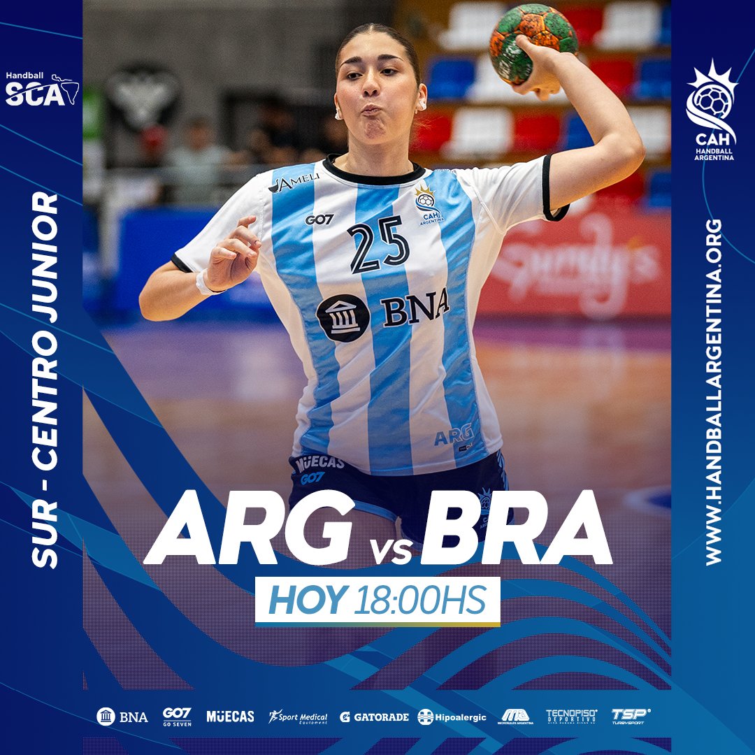 ¡JUEGA ARGENTINA! 🇦🇷⚔️

🏆 Sur-Centro Junior
📅 Final
🆚 Brasil 🇧🇷
⏰ 18:00hs
🏟️ La Casa del Handball Argentino
🎟️ Venta de entradas en la puerta del estadio
📺 YouTube Coscabal (Link en historias)