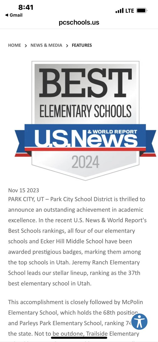 Congrats to PCSD elementary schools and EHMS for this recognition! Love these schools!