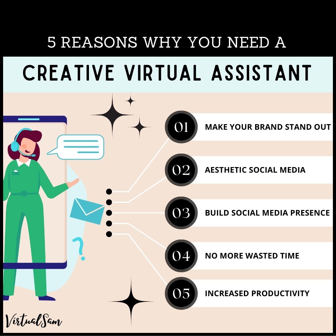 _VirtualSam_'s tweet image. Just five of the oh so many reasons 👍

#creativevirtualassistant #virtualassistant