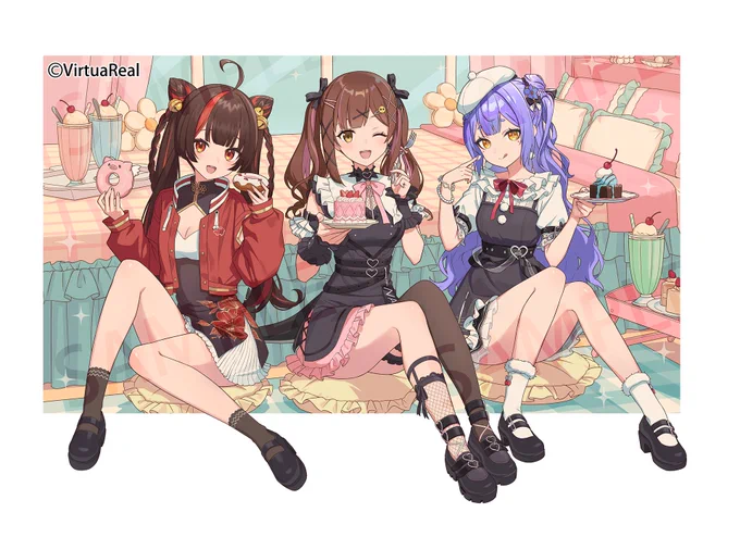 VirtuaRealオフラインライブツアー《小海梓的限定派对》のキービジュアルを担当させていただきました!ライブ開催おめでとうございます