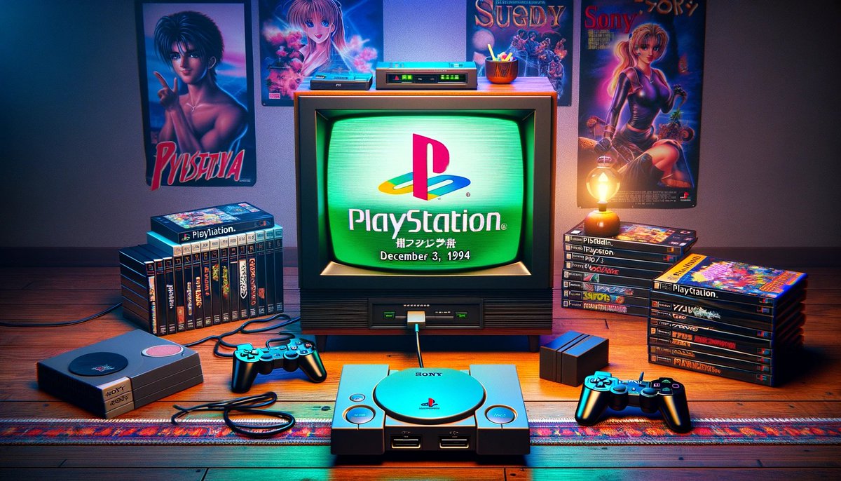 On December 3, 1994, the PlayStation, Sony's first video game console, was released in Japan.

#PlayStation #Sony #VideoGameConsole #TechLaunch
