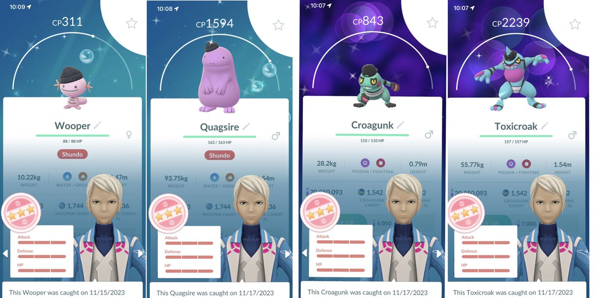 GuarCristian's tweet photo. 2 Families Complete ๐ฅน๐ฅ๐คฉ๐ฏ๐๐๐พ
#PokemonGO #PokemonGOApp #ShundoFamily #ShinyPokรฉmon #PokemonGOFashionWeek #ShinyHatWooper #ShinyHatCroagunk https://t.co/RCtXVoiEoN