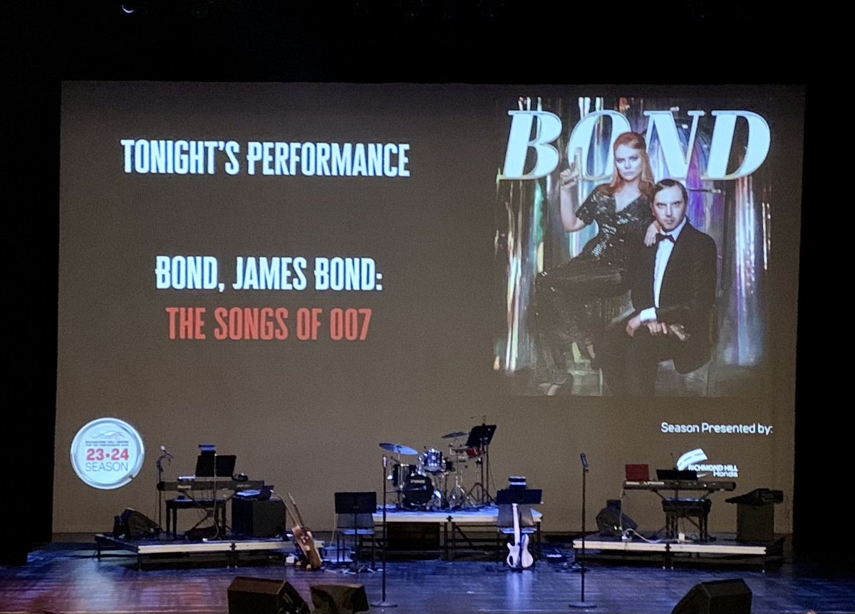 d_chua's tweet image. Shaken not stirred in Richmond Hill for "Bond, James Bond: The Songs of 007" featuring Rebecca Perry with Colin Asuncion, accompanied by the band: David Kingsmill, Quinton Naughton, Justin Han, Stacey Shopsowitz, Steve John Dale.