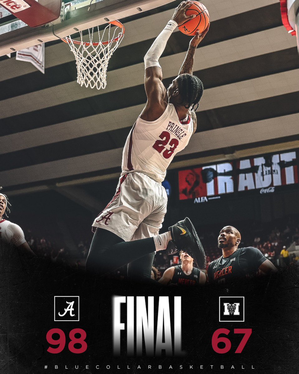 Four in a row!

The Tide pull out the win despite scoring a season-low 98 points!

#RollTide | #BlueCollarBasketball