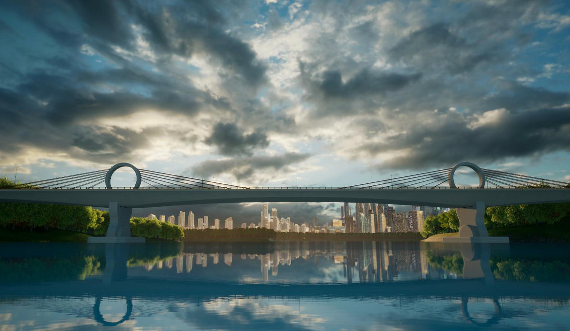 A graduation thesis, Extradosed Bridge Model built in 2022 with Revit, rendered with twinmotion. 
#AutodeskRevit #Twinmotion