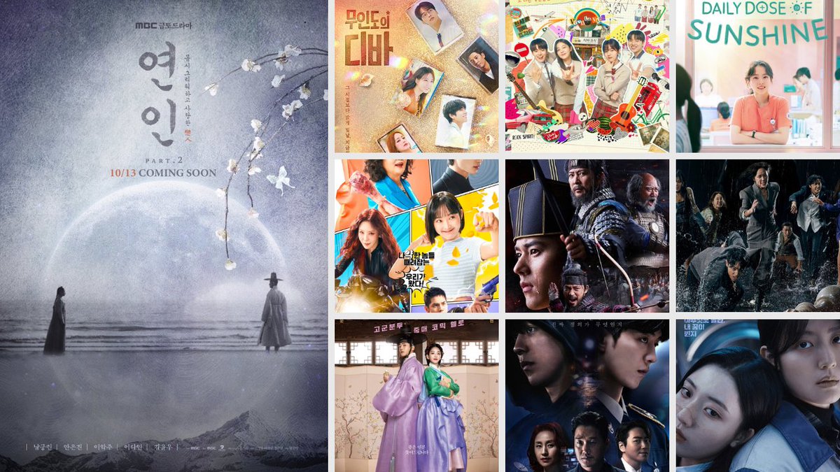 KDramaHandle's tweet photo. Top 10 Most Buzzworthy Korean Drama Ranking For 2nd Week Of November:
1. #MyDearestPart2
2. #CastawayDiva
3. #TwinklingWatermelon
4. #DailyDoseOfSunshine
5. #StrongGirlNamsoon
6. #GoryeoKhitanWar
7. #TheEscapeOfTheSeven
8. #TheMatchmakers
9. #Vigilante
10. #HighCookie https://t.co/nMGSPgneeT