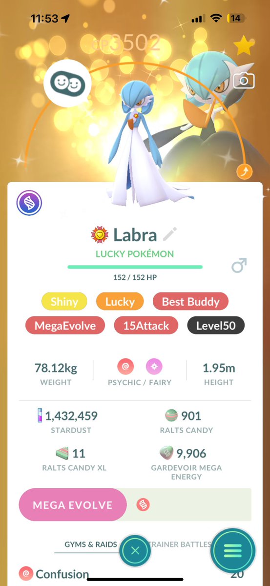 ItsKillaki's tweet photo. Wanting to post a bit more
Pogo stuff so starting with my most recent best buddy. My Shlucky Mega L3 Gardevoir https://t.co/wmZ6Ak0lnK