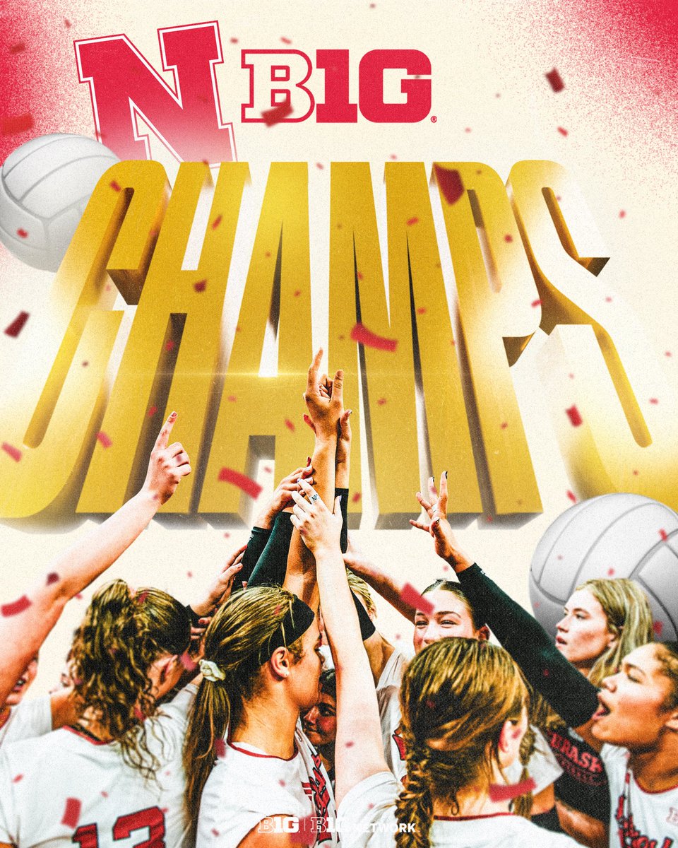 Big Ten Volleyball (@b1gvolleyball) on Twitter photo With tonight's win, No. 1 <a href="/HuskerVB/">Nebraska Volleyball</a> has clinched at least a share of the <a href="/bigten/">Big Ten Conference</a> Championship. π With tonight's win, No. 1 <a href="/HuskerVB/">Nebraska Volleyball</a> has clinched at least a share of the <a href="/bigten/">Big Ten Conference</a> Championship. π