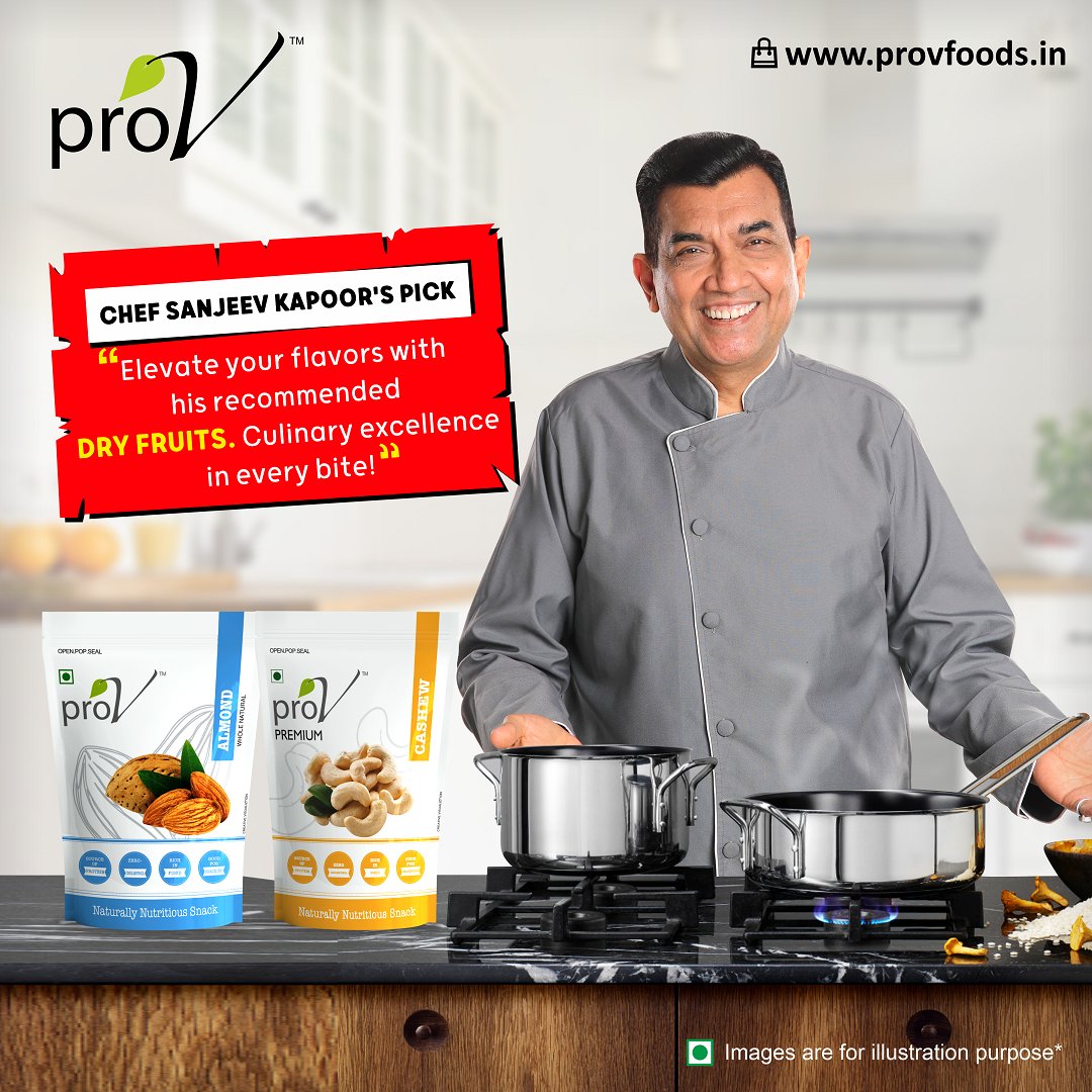 🌰👨🍳Chef Sanjeev Kapoor's pick! 🌟 Indulge in culinary excellence with ProV's recommended Dry Fruits - where every bite is a journey into taste and sophistication.
#snackwithprov #chefapproved #flavorfulindulgence #provnutrition #snackmart #nuts #dryfruits 🌰✨  @SanjeevKapoor