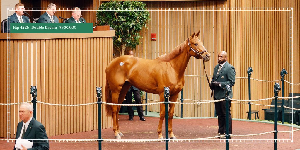 Thanks to all the buyers/sellers for another successful horses in training sale @keenelandsales. We sold the co-sales topper (Double Dream $350,000) for @WhiteBirchFarm_, and 5️⃣ of the top 1️⃣0️⃣ lots. Looking forward to rooting on all the grads!