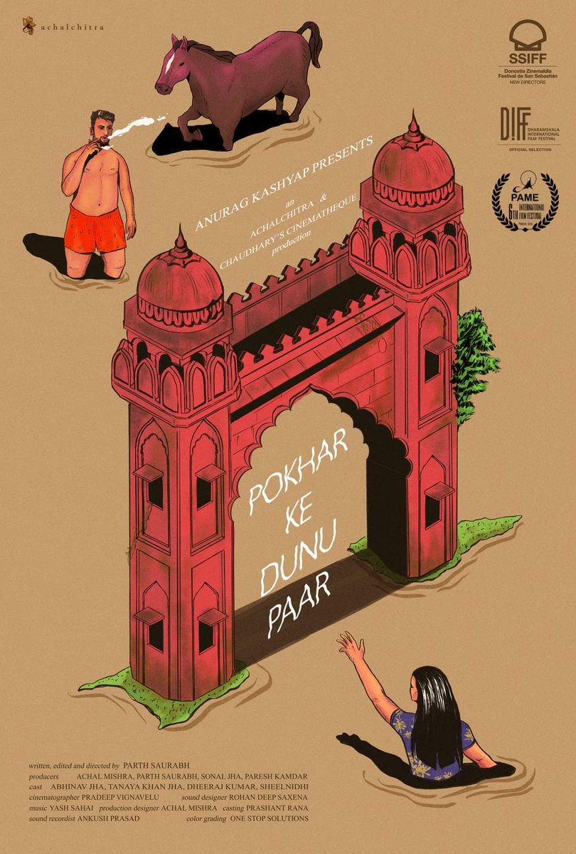 #PokharKeDunuPaar (2023, Hindi) by <a href="/partaura/">Parth Saurabh</a>, Ft. #AbhinavJha #TanayaKhanJha #DheerajKumar #UjjwalRaj #Sheelnidhi &amp; #AvinashKumarJha, now streaming on <a href="/mubiindia/">MUBI India</a>.

<a href="/anuragkashyap72/">Anurag Kashyap</a> <a href="/achalchitra/">Achal Mishra</a>,
<a href="/TrippinOnn/">Anupama Bose</a> <a href="/nakdindianfakir/">Devashish Makhija</a> @prady_dop <a href="/rohandeepsaxena/">Rohan Deep Saxena</a> <a href="/Dheeraj95720163/">Dheeraj Kumar</a> <a href="/Ashwin_Jac/">Ashwin Jacob</a>