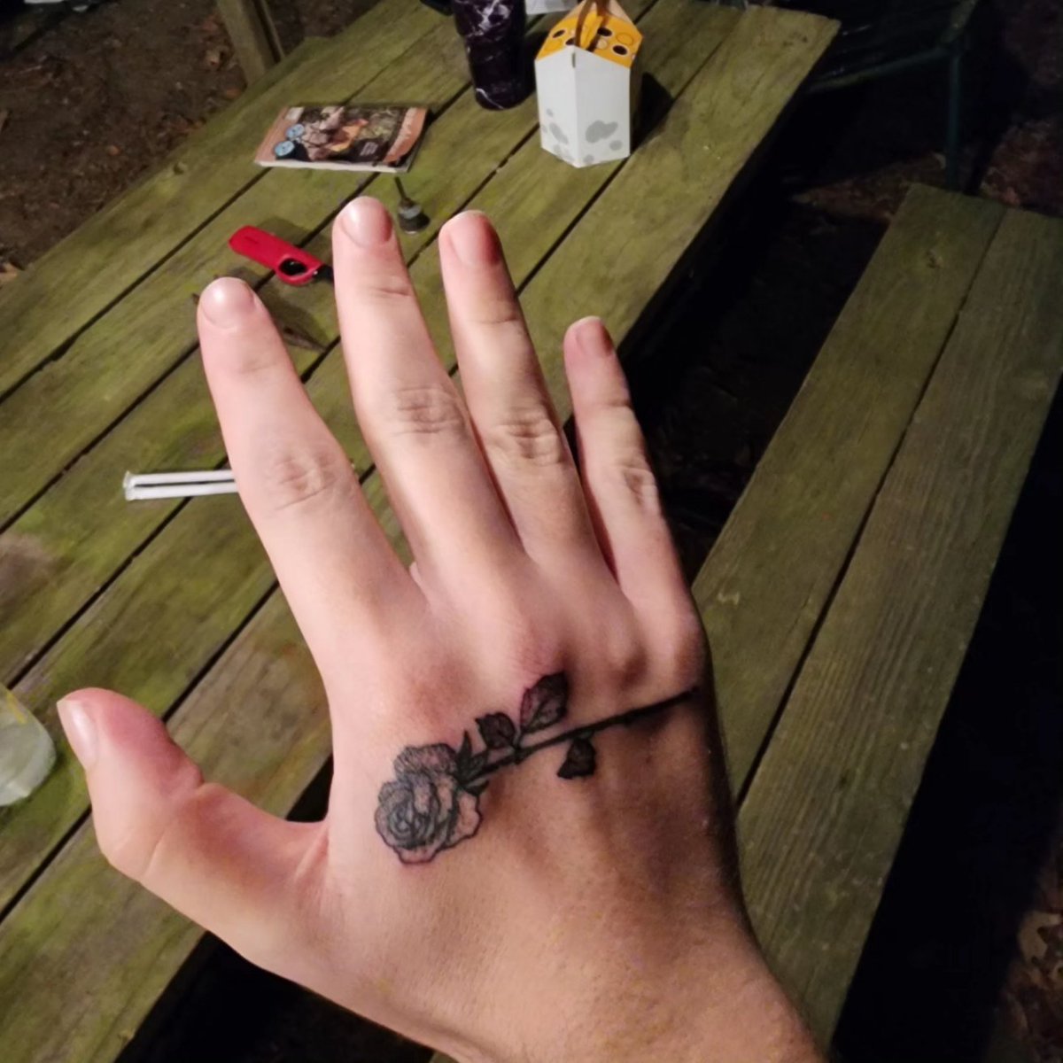 DustyW95470's tweet photo. Birthday tattoo🖤🩷💜💙 https://t.co/C62lC73Twc