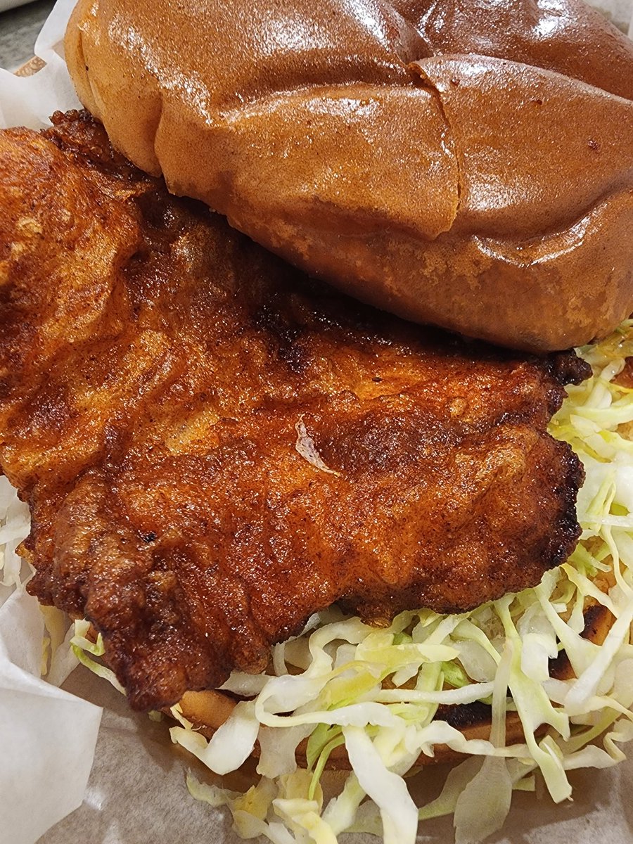 PaulN_ATL's tweet photo. Fried chicken torta #littlerey https://t.co/OYPXtGM8vS