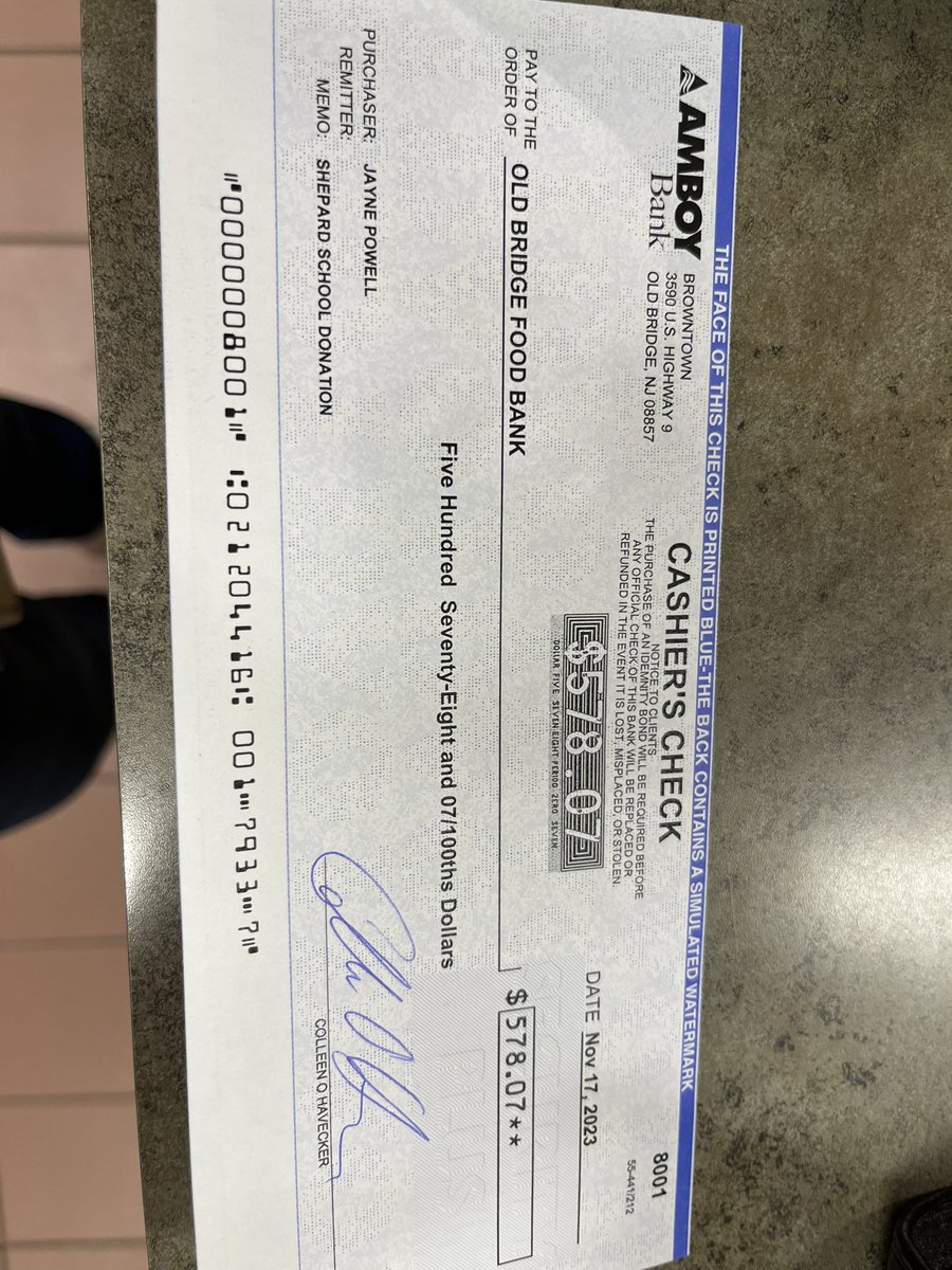 Shepard Sharks came together to collect $ for the Old Bridge Food Bank….$578 raised in our Change For Turkeys service learning project! <a href="/AlanBShepPrin/">Shepard Elementary</a>