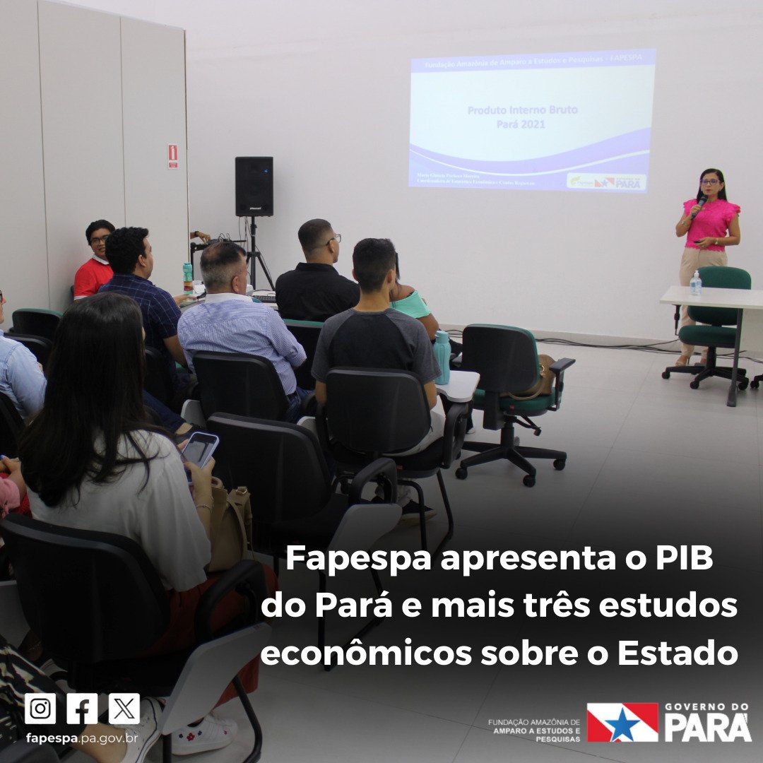 O Produto Interno Bruto (PIB) do Pará e os estudos Tabelas de Recursos e Usos (TRU) do Pará, Matriz de Insumo Produto (MIP) e o Dashboard da Nota Fiscal Eletrônica são importantes para entender os aspectos econômicos do Estado, auxiliando na tomada de decisão da gestão pública.