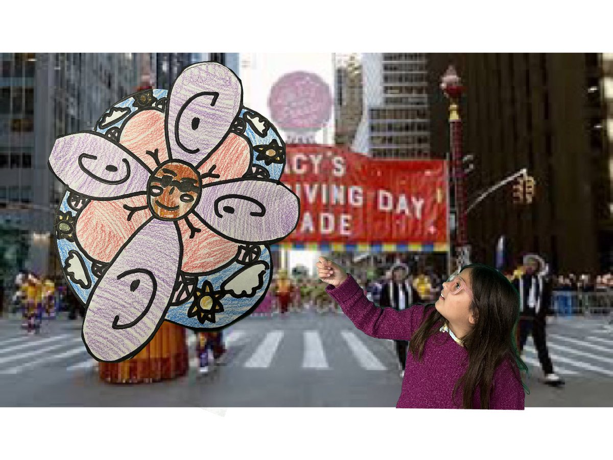 After reading Balloons Over Broadway, Ss created their own parade balloons and wrote persuasive paragraphs to try and convince Mr. Macy to let their balloons be in his parade! <a href="/AlanBShepPrin/">Shepard Elementary</a> #greenscreen