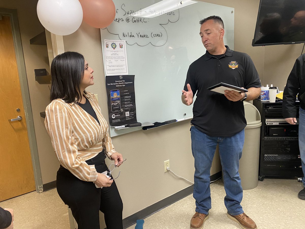 Earlier this week we celebrated Sheriff’s Fiscal Assistant Vanessa Contreras’ promotion to Accounting Technician at our Bureau of Administration. Vanessa has done a great job at the Glen Helen Rehabilitation Center for about three years and we wish her the best! Congrats!