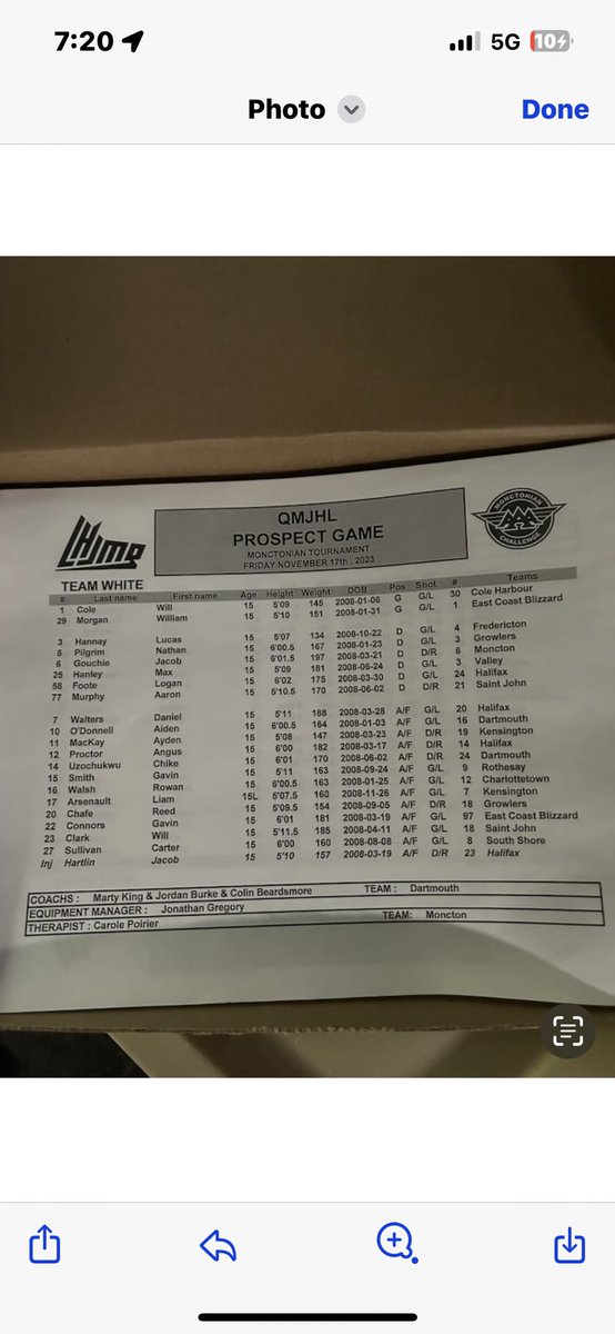 marlin_muylaert's tweet photo. @QMJHL Prospects game lineup
From the 2023 #Monctonian. @_Neutral_Zone is in the house. Watch for our staff parking lot post game coming to you after from our meeting headquarters https://t.co/v2SG9TVQr3