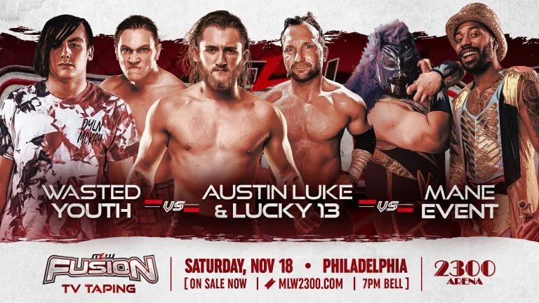 theRaceReels's tweet image. Tomorrow night! Ready for the #GreatestShowonEarth #OnWard @RingmasterMidas @Blazin_Lyon @MLW #FightLand