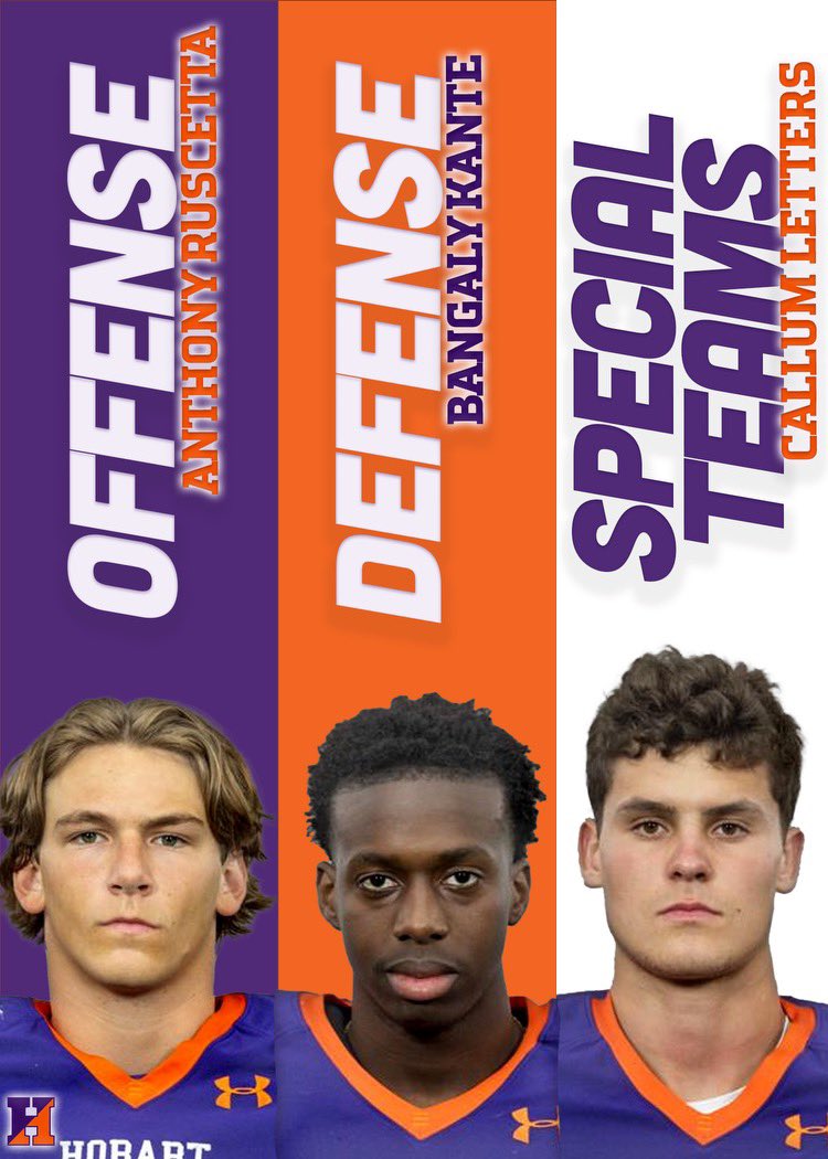 Congratulations to our Scout Team Players of the Week! #TheHobartWay #Team129