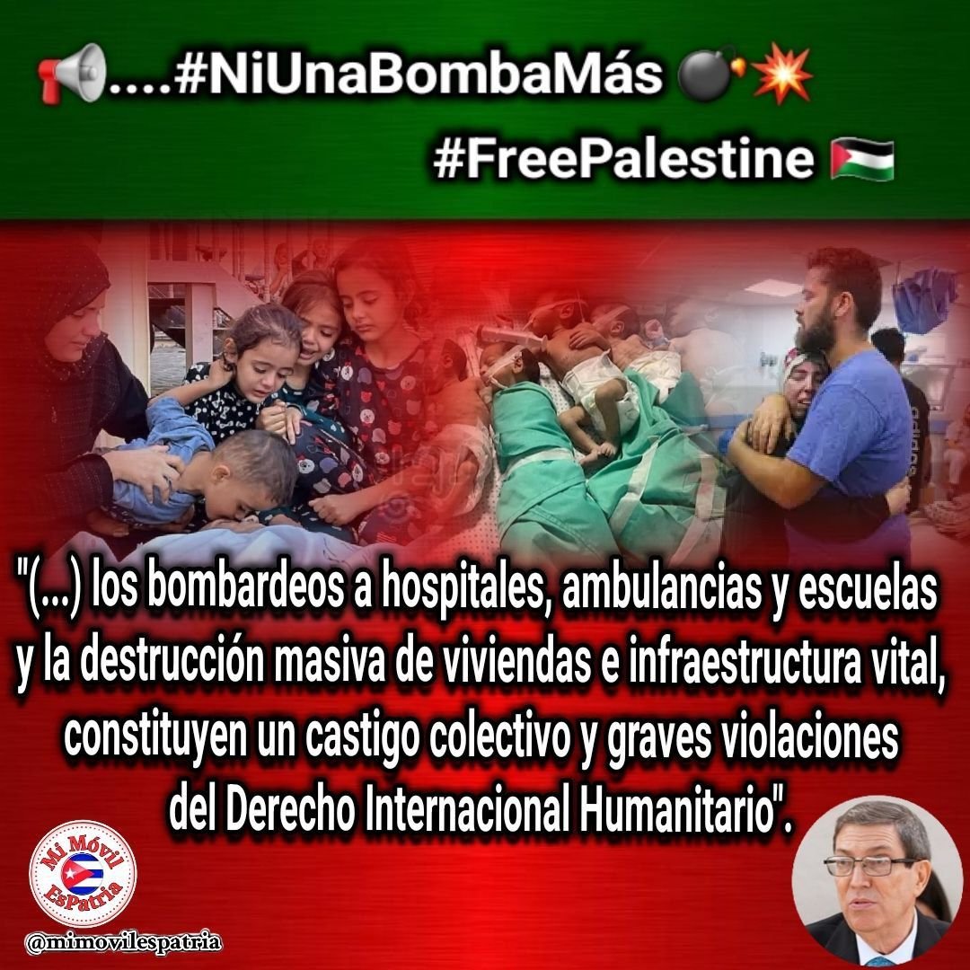 BaroYanetsy's tweet photo. Cuba seguirá abogando por la paz y un mundo mejor posible. Pongase de una vez y para siempre fín a la barbarie. #CubaPorLaPaz #CubaPorLaVida #FreePalestine #CAVCapitaLate #LatirAvileño https://t.co/lPoDkFzH6v