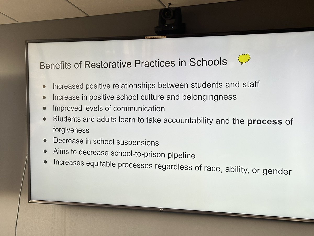 Jbmacrina's tweet photo. Thank you @Ms10yson for providing a day of training and reflection of Restorative Practice. @FCCPS @WillBatesFCCPS https://t.co/zhjrBQzL0h