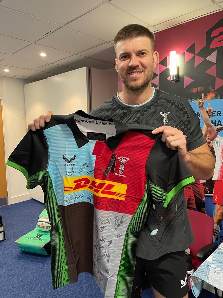 Lot 8 - Castore Harlequins 2022/23 Home Shirt signed by the 22/23 Quins Squad Bids are to be sent to the following email address: sebsfoundation@gmail.com Please ensure you tell us what LOT you are bidding for! See the Seb Foundation post below for full details!