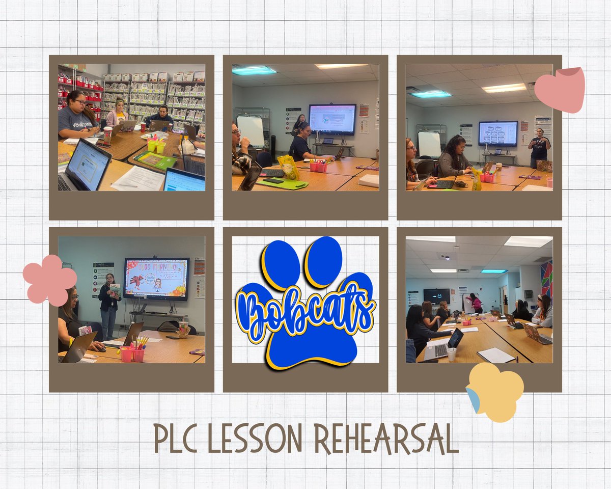 CHerrera_CV's tweet photo. We had a great day of learning and sharing with lesson rehearsals during PLC! #wearebobcats #sharingandgrowing #plcworks https://t.co/4oLMb5UL4g
