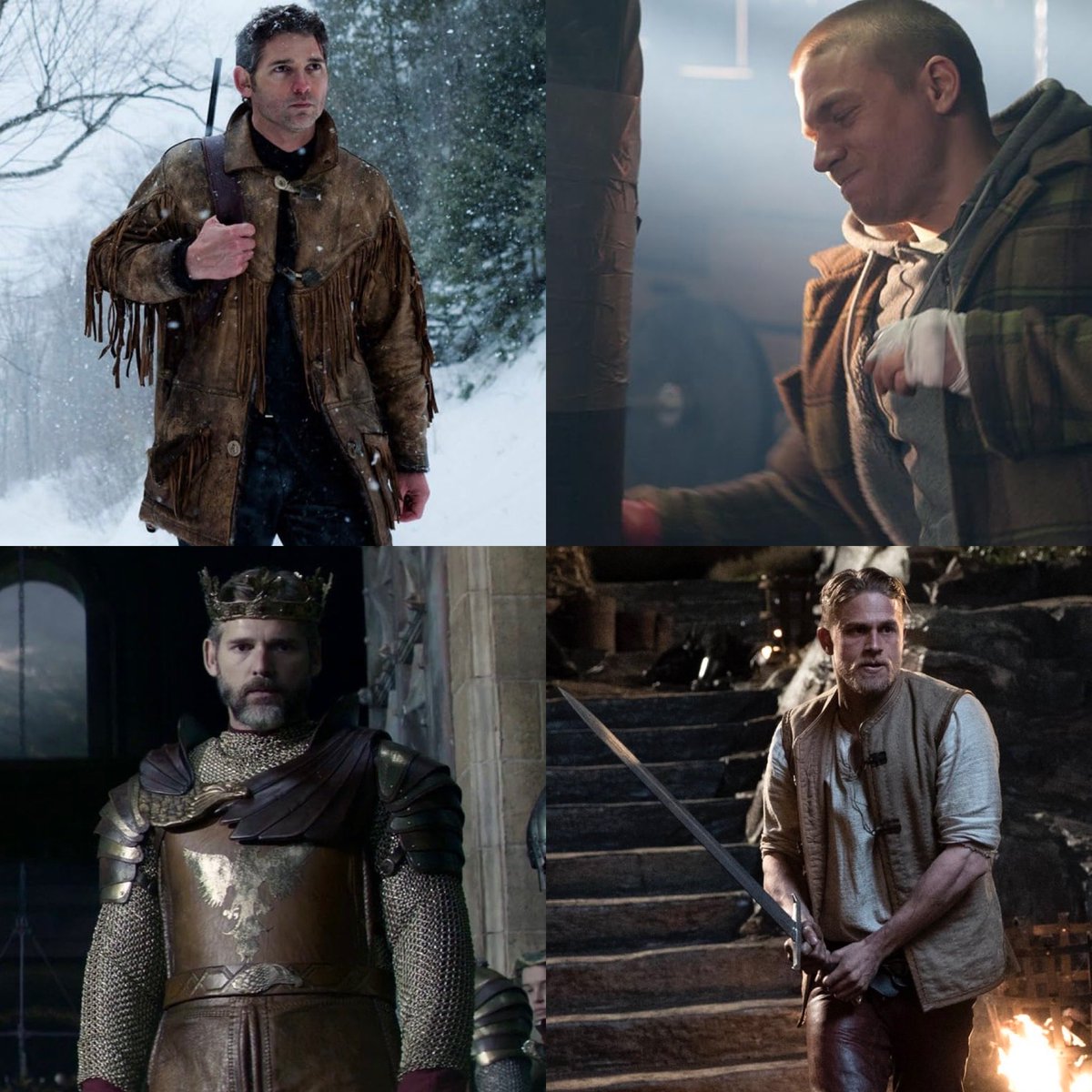BlueFlamingos7's tweet photo. Friday with friends. 2012 #Deadfall #CharlieHunnam #Jay #fallenfighter
#EricBana #Addison #criminalhunter 2017 #KingArthur #UtherPendragon #Arthursfather #legendofthesword 👑⚔️ @SOAMediaAddicts @SonsofAnarchy @ReaperCrew618 #perfectman #sexiestmanalive 💙 https://t.co/tIKPhGSvvu