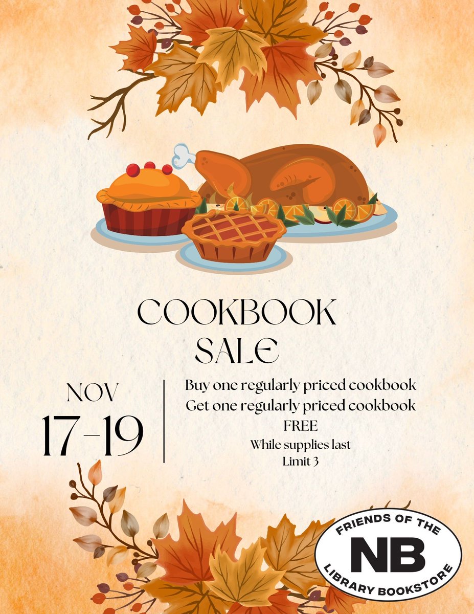 🤩 COOKBOOK SALE!! 🤩

#booklover #bookstore #book #bookstagram #friendsofthelibrary #friendsofthelibrarybookstore #newbraunfelspubliclibrary #newbraunfels