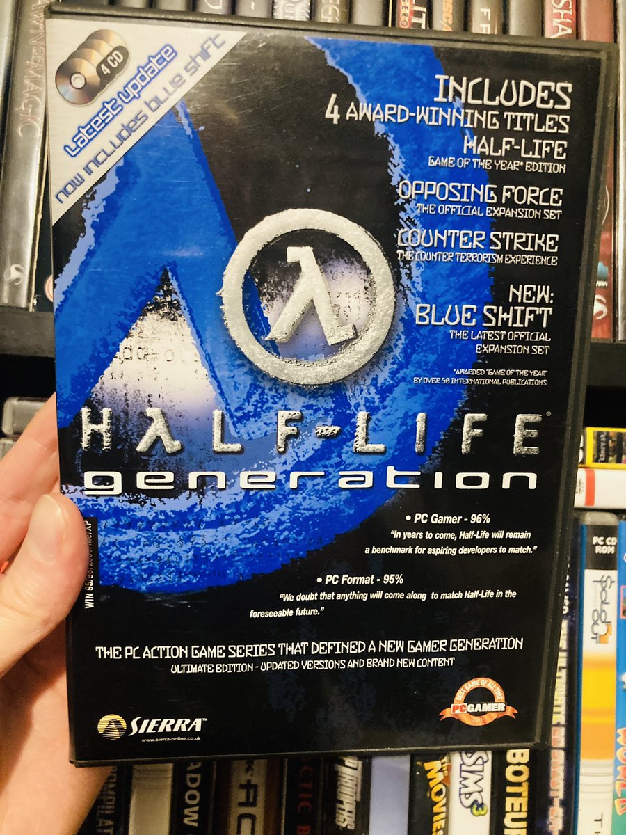 Half-Life is 25 years old. I mostly play the OG Xbox version these days, but when I could run PC games, this was my copy! #halflife #Retro #pcgaming