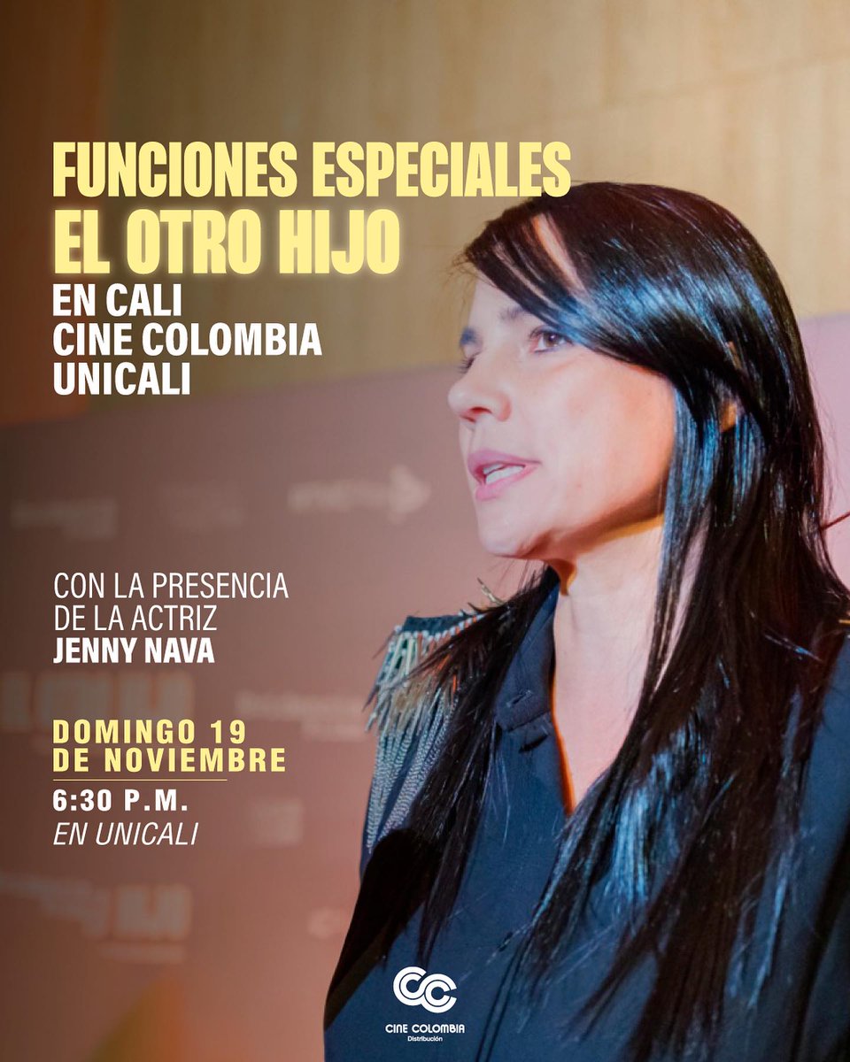 evidenciafilms's tweet photo. 📷¡FIRMES PARA LAS FUNCIONES ESPECIALES de #ElOtroHijo!📷
Ustedes saben que nos encanta conversar luego de las películas y este fin de semana no será la excepción. Invitados a nuestras funciones especiales durante este fin de semana en #Bogotá y #Cali, que contarán con la presencia del director y de la actriz protagónica.

¡Allá nos vemos!
📷Compra tus boletas en el link https://t.co/FhFpvS2kvA