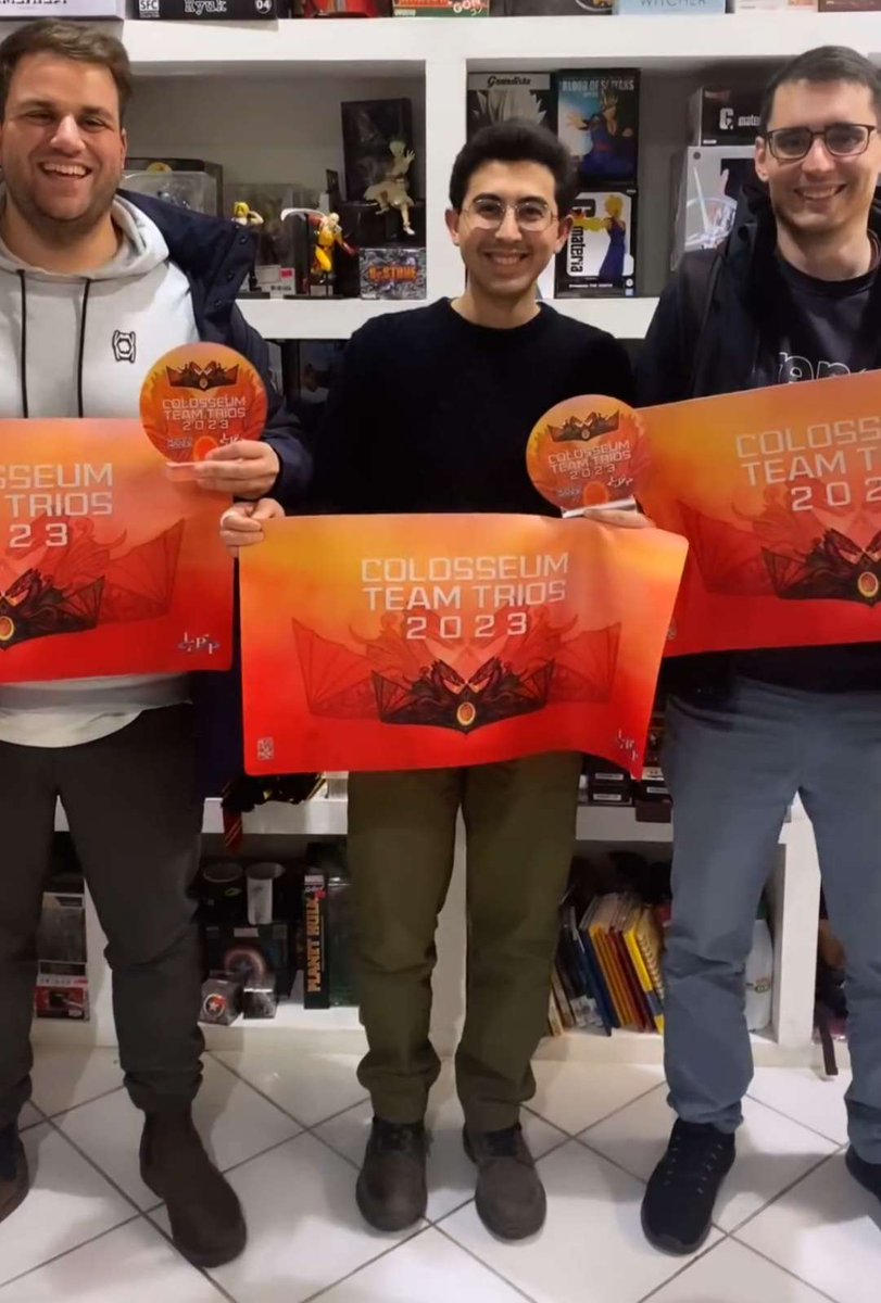 paolo_donfra's tweet photo. Team Lampredoni won the biggest #mtgpauper trios ever (30 teams)!
A program made by ChatGPT and Zanga determined the best combination
Me: Kuldotha
@MatteoPalma95: Cawgate
@ciurlo22: BG Gardens
In the finals we defeated the same team that beat us in last year's finals!
Matchups ⬇️ https://t.co/UJsLfVuakS
