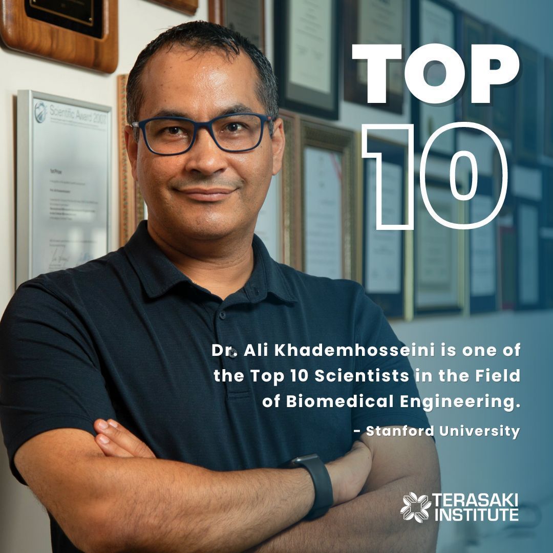 Terasaki Institute for Biomedical Innovation (@terasakiinst) on Twitter photo 🌟 We are thrilled to announce that our Chief Executive Officer, Dr. Ali Khademhosseini ( <a href="/khademh/">Ali Khademhosseini</a> ) , has been named one of the Top 10 Scientists in the Field of Biomedical Engineering by <a href="/Stanford/">Stanford University</a> University! 🏆
#TerasakiInstitute #TopScientists 🌟 We are thrilled to announce that our Chief Executive Officer, Dr. Ali Khademhosseini ( <a href="/khademh/">Ali Khademhosseini</a> ) , has been named one of the Top 10 Scientists in the Field of Biomedical Engineering by <a href="/Stanford/">Stanford University</a> University! 🏆
#TerasakiInstitute #TopScientists