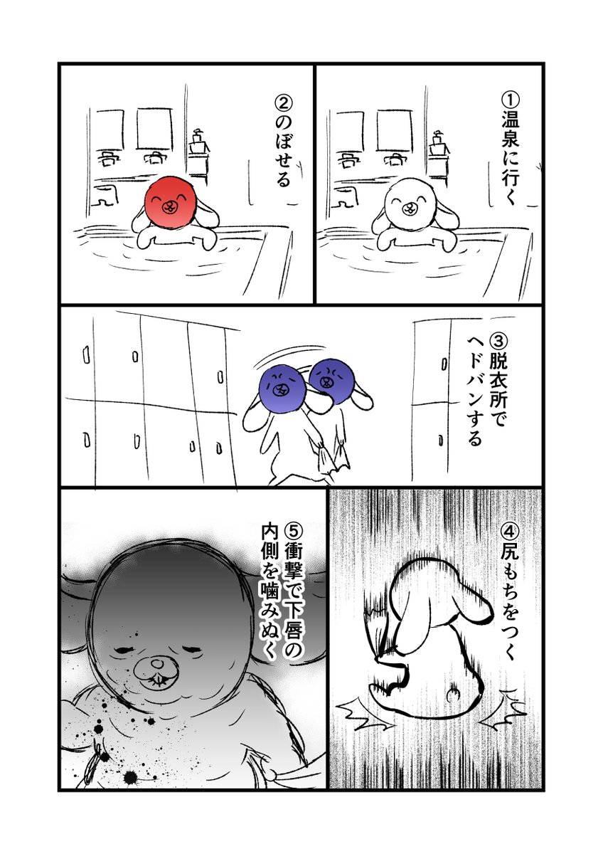 【日記】お風呂には気を付けよう…(何やってんだ感が凄くておもしろのつもりで描き始めてしまったけど笑えない) 