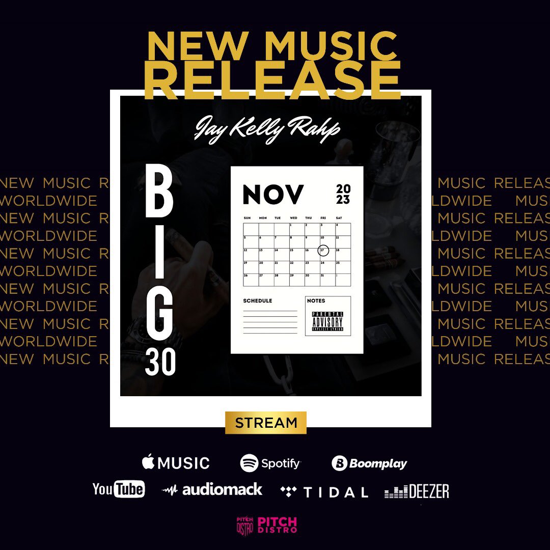 pitchdistro's tweet photo. #NewRelease

@KellyRahp - Big 30 EP

Link in his bio. 

#pitchdistro
#indiemusic
#indie https://t.co/0tAv54vgjr