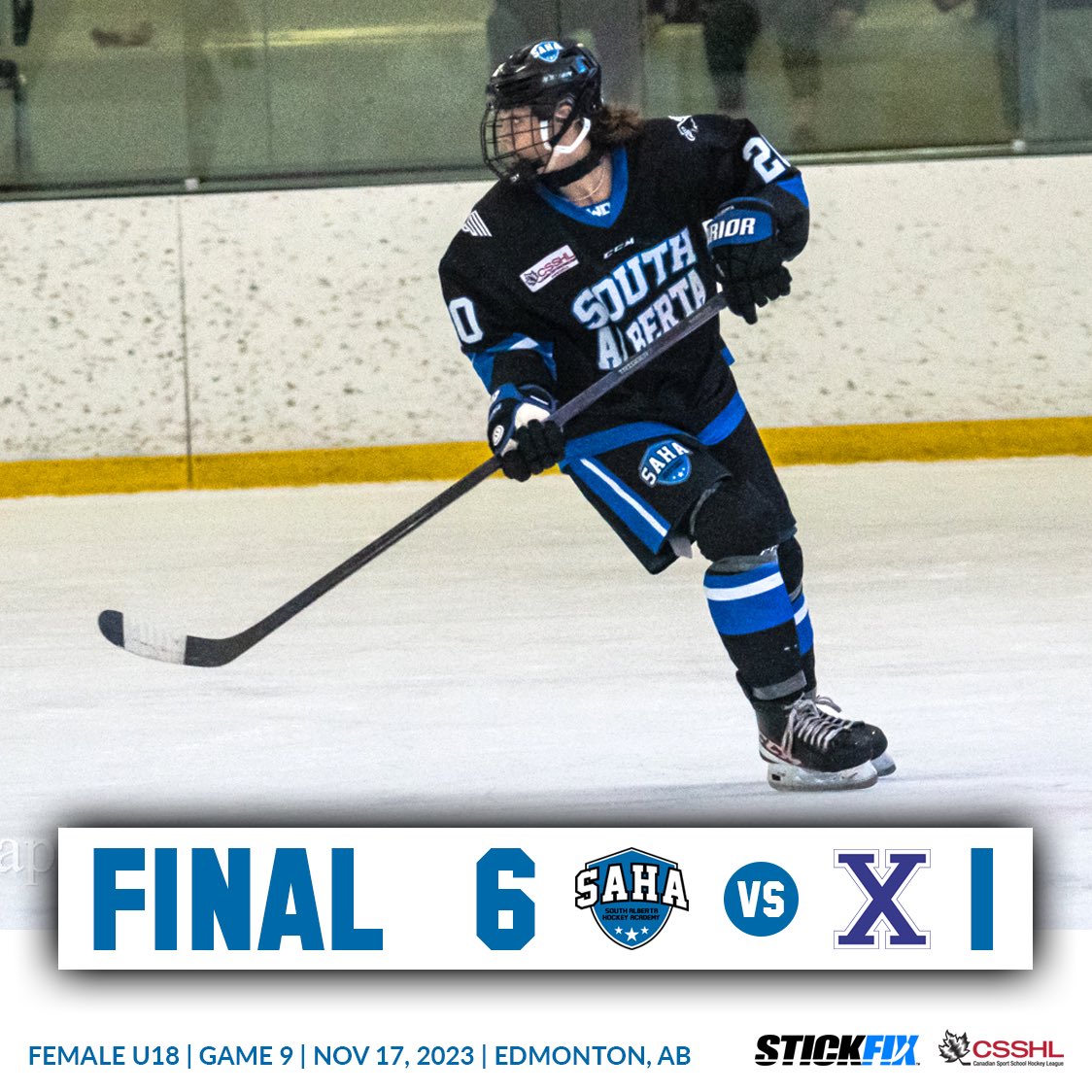 Our U18 Prep girls extend their winning streak to four games highlighted by a hat trick from Kamryn Reiber!

🚨 Bert
🚨 Kletzel - Barlow, Finke (pp)
🚨 Reiber - Bert, Gramlich (pp)
🚨 Reiber - Skog, Barlow 
🚨 Reiber - Grant, Eurich (pp)
🚨 Finke - Barlow, Gramlich (pp)

#SAHA