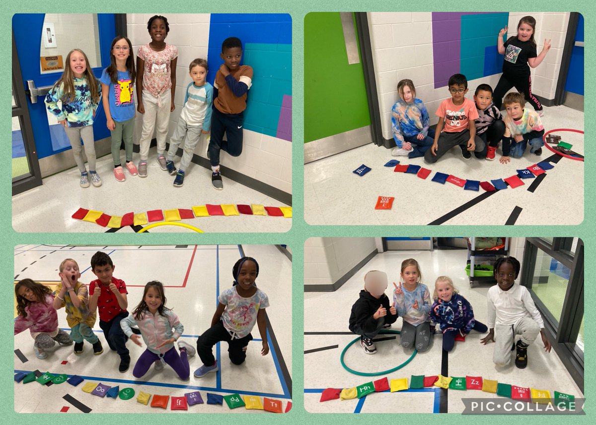 We’ve been working on patterns in math - exploring repeating, growing and shrinking patterns. We even made patterns in a phys ed game!