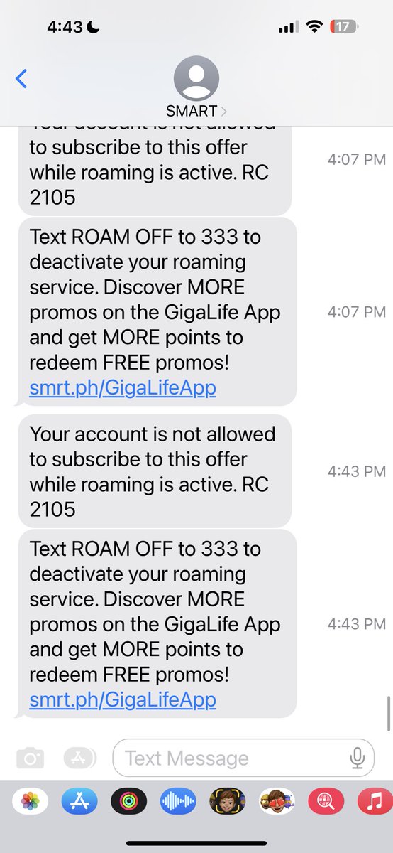 TinWanders's tweet photo. @LiveSmart From Sep to Nov. Not abroad. Postpaid. 🙄 @livesmart: Log off/on to app. Reinstall app. Palitan po sim. Deactivate roaming. Barred ang roaming need to reactivate. Juskolord. No can help. https://t.co/SBfNcJqGyb
