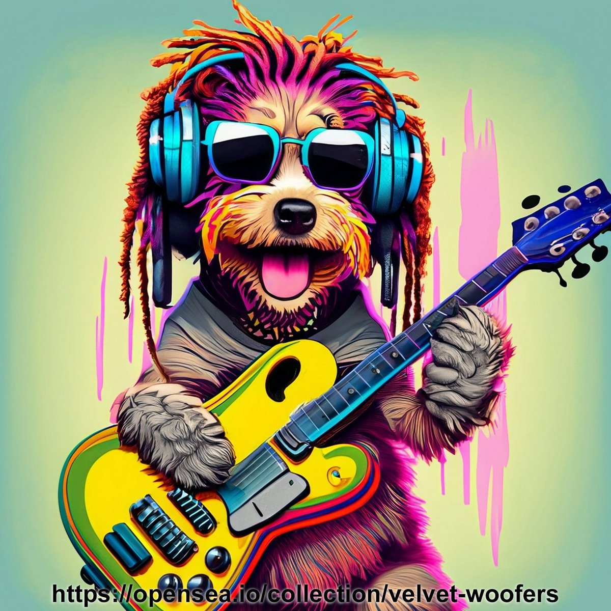 Lead Guitarist of the Velvet Woofers🐶

Electrifying NFT collectibles

opensea.io/collection/vel…

#VelvetWoofers #NFTArt #rockband #rockandroll #guitar #leadguitar #Leadguitarist #electricguitar #CollectibleNFTs #NFTCollection #NFTCommunity #NFT #NFTs