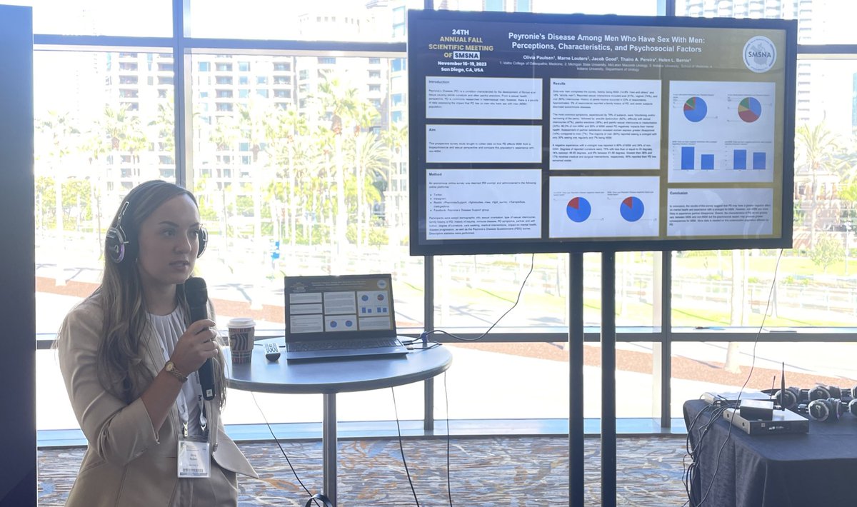 drhelenbernie's tweet photo. SO proud of these rockstar 🌟💪medical students (Look for them Urology world!) presenting great work at @SMSNA_ORG abstract sessions on Psychosocial factors of #Peyroniesdisease in MSM and Microsurgical #varicocelectomy in adolescent men @oliviaapaulsen @RobbyUro2024
@IUuro https://t.co/PbiiTf5UbZ