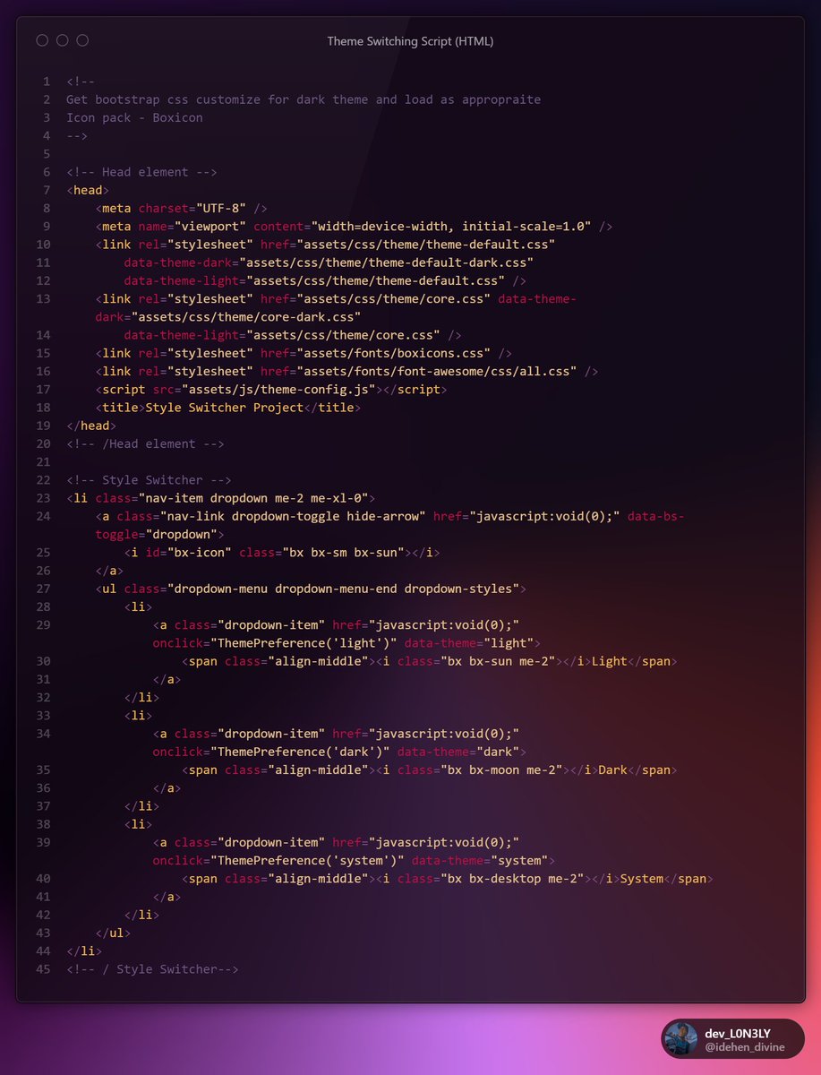 dev_l0n3ly's tweet image. &quot;I decided to venture into crafting a personalized Bootstrap theme catering to both dark and light modes, and the outcome exceeded my expectations! 🎨✨ #WebDesign #BootstrapMagic&quot;