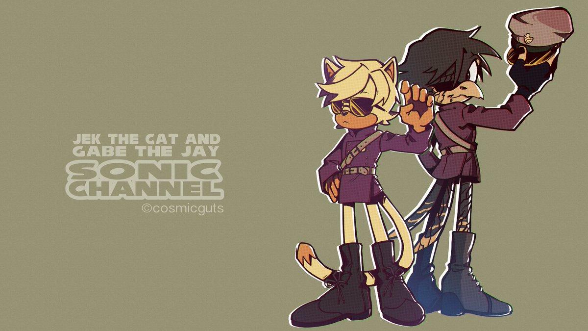 cosmicguts's tweet photo. Thank you @itsapplepai and @knvoa for letting me borrow Jek and Gabe to turn into sonic characters hehe! https://t.co/ig1xvxNCay