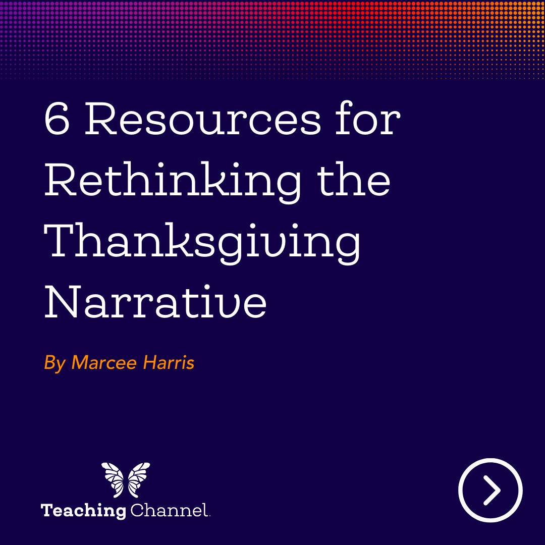 TeachingChannel's tweet image. So much work has been done to ensure an environment of belonging for all students! With holidays, it can be a challenge to approach them in a way that is inclusive.

We put together six great resources for an inclusive Thanksgiving: bit.ly/46kZkKA. 

#edresource #edblog